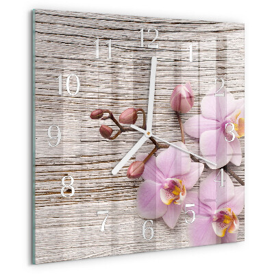 Orologio quadrato Orchidea