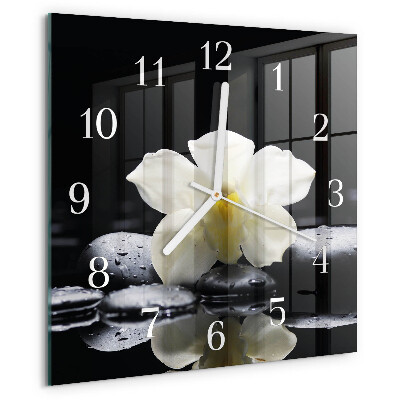 Orologio quadrato Pietre per orchidee