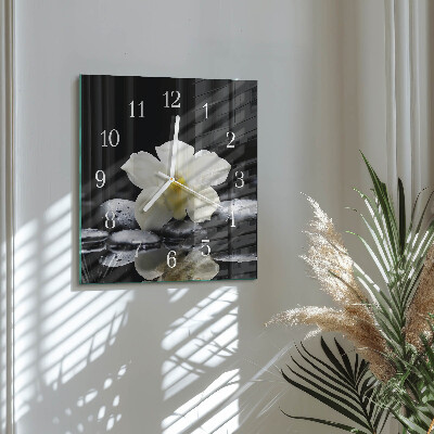 Orologio quadrato Pietre per orchidee