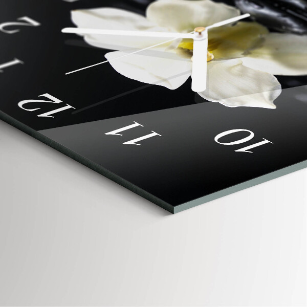 Orologio quadrato Pietre per orchidee
