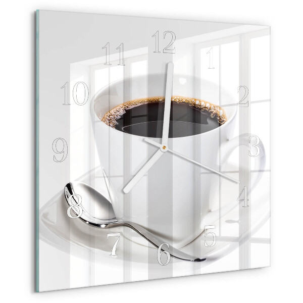 Orologio quadrato Caffè