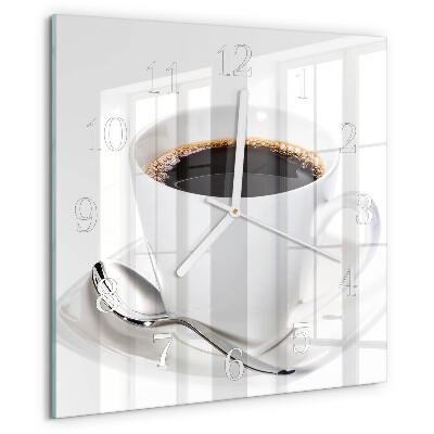Orologio quadrato Caffè