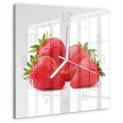 Orologio quadrato Fragole