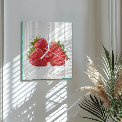Orologio quadrato Fragole