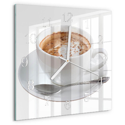 Orologio quadrato Caffè