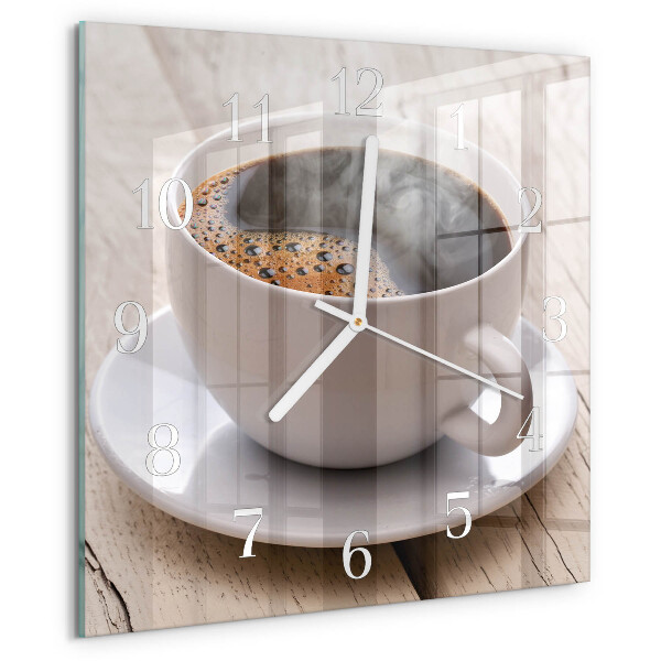 Orologio quadrato Caffè
