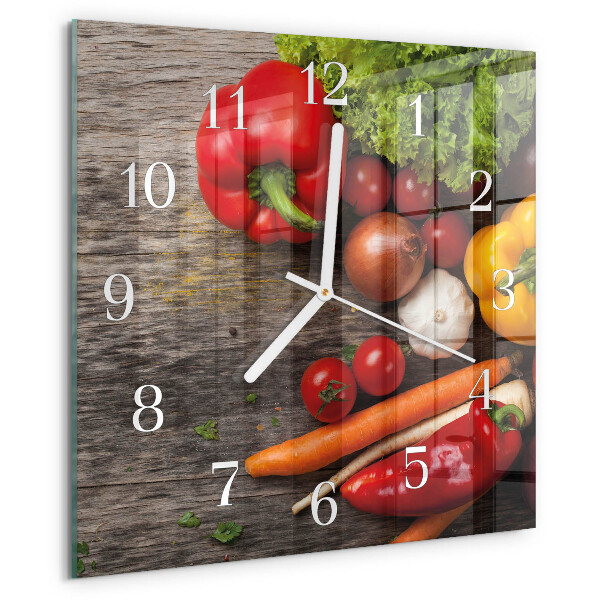 Orologio quadrato Verdure