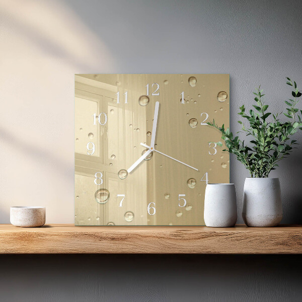 Orologio quadrato Gocce