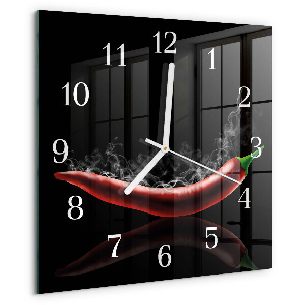 Orologio quadrato peperoncini