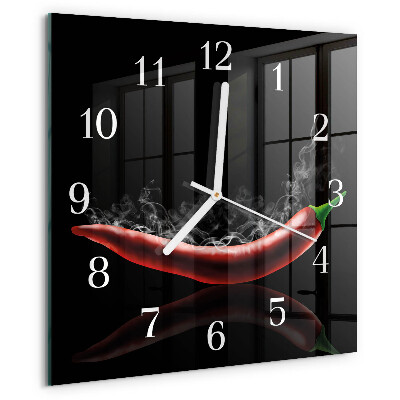 Orologio quadrato peperoncini