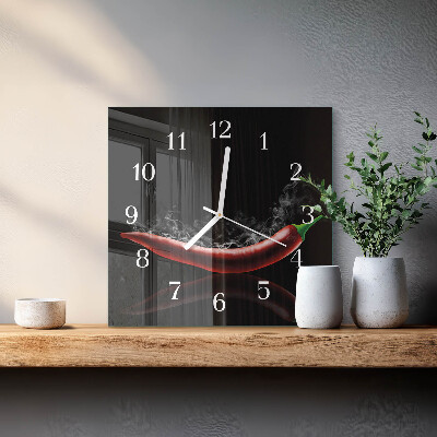 Orologio quadrato peperoncini