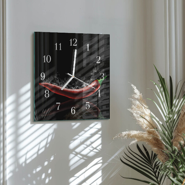Orologio quadrato peperoncini