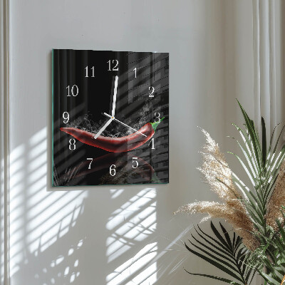 Orologio quadrato peperoncini