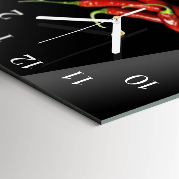 Orologio quadrato peperoncini