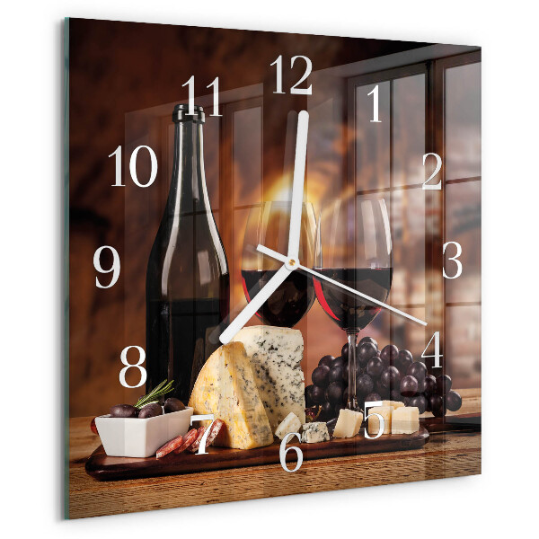 Orologio quadrato Vino