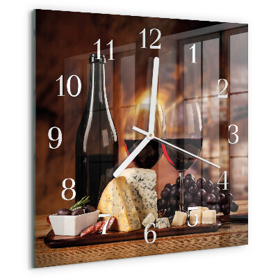 Orologio quadrato Vino