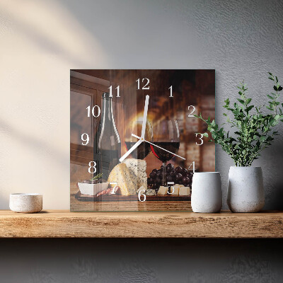 Orologio quadrato Vino