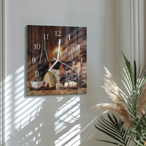 Orologio quadrato Vino