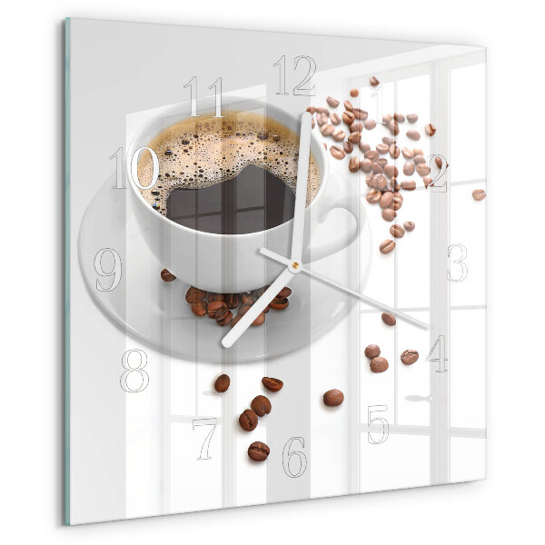 Orologio quadrato Caffè