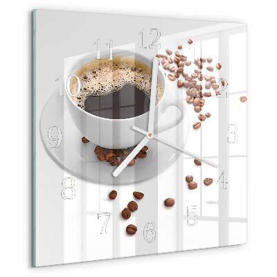 Orologio quadrato Caffè