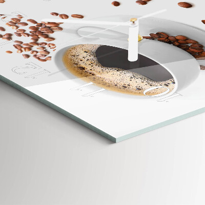 Orologio quadrato Caffè