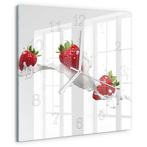 Orologio quadrato Fragola
