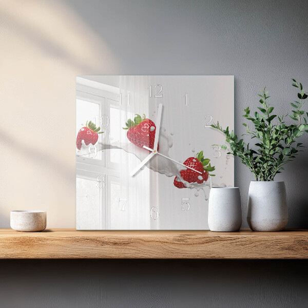 Orologio quadrato Fragola