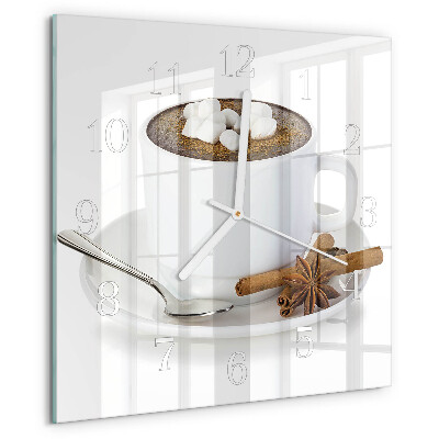 Orologio quadrato Cioccolato