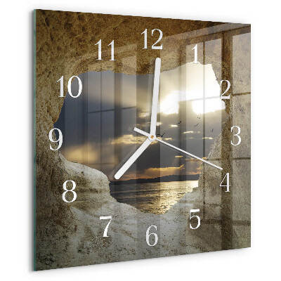 Orologio quadrato Cuore nella roccia