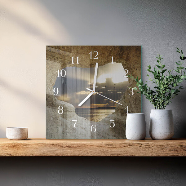 Orologio quadrato Cuore nella roccia