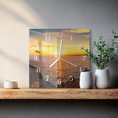 Orologio quadrato Tramonto