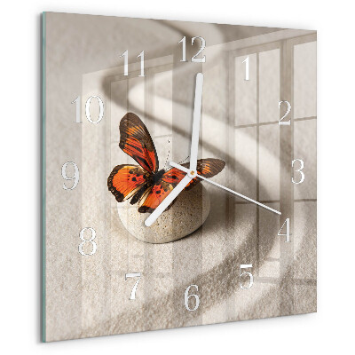 Orologio quadrato Farfalla