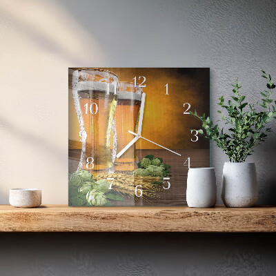 Orologio quadrato Bicchieri di birra