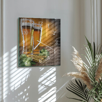 Orologio quadrato Bicchieri di birra