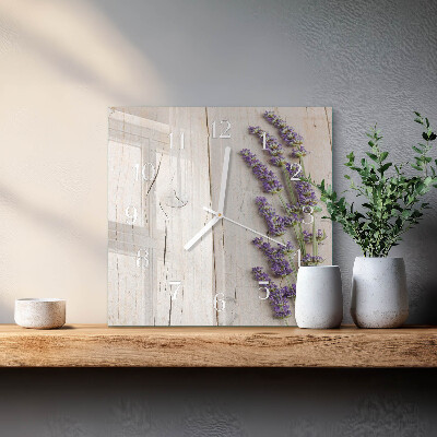 Orologio quadrato Lavanda