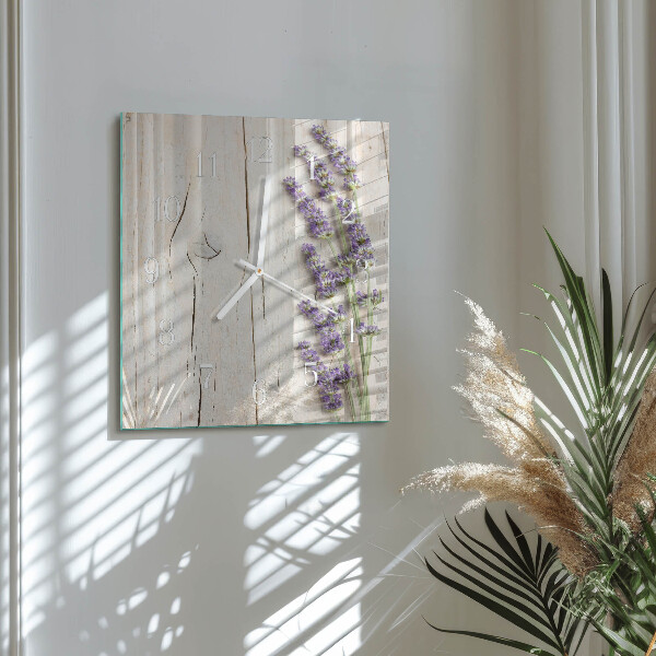 Orologio quadrato Lavanda