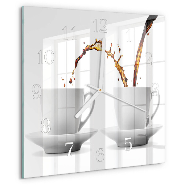 Orologio quadrato Tazze di caffè