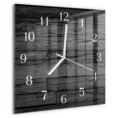 Orologio quadrato Legna