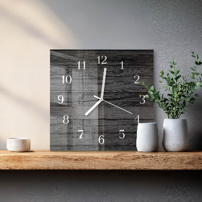 Orologio quadrato Legna