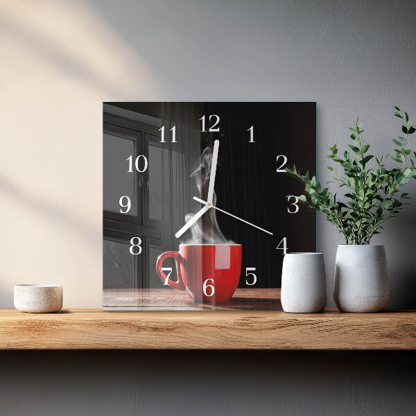 Orologio quadrato Tazza di caffè