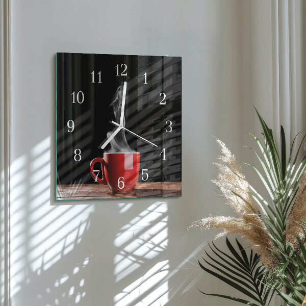 Orologio quadrato Tazza di caffè