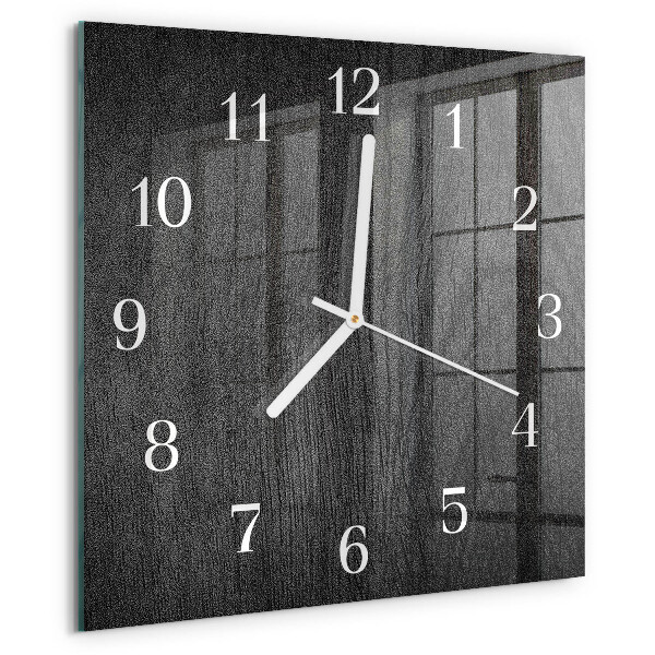 Orologio quadrato Legna