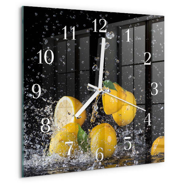 Orologio quadrato limoni