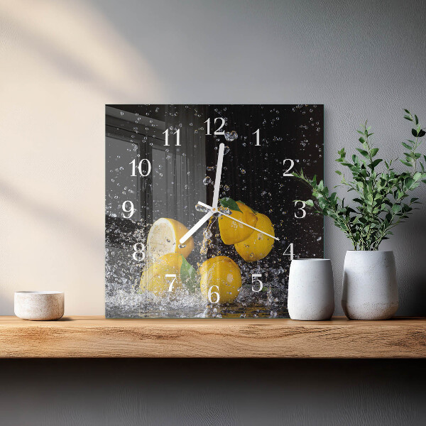 Orologio quadrato limoni
