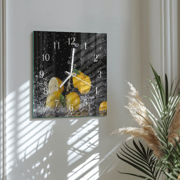 Orologio quadrato limoni