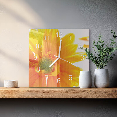 Orologio quadrato Fiore