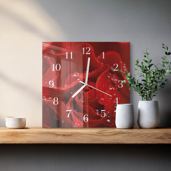 Orologio quadrato Rosa