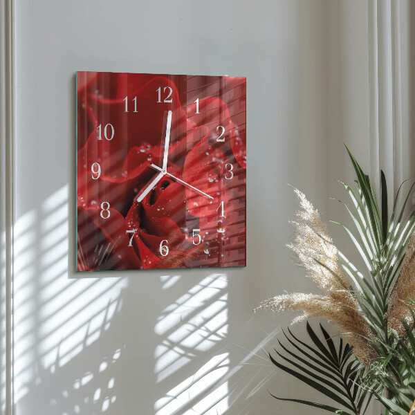 Orologio quadrato Rosa