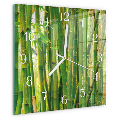 Orologio quadrato Pianta di bambù