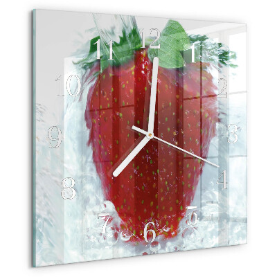 Orologio quadrato Fragola